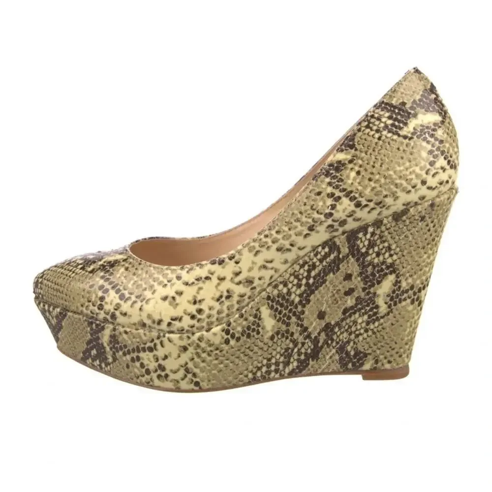 LOEFFLER RANDALL Patent Leather Animal Print Pumps Size: 6 New